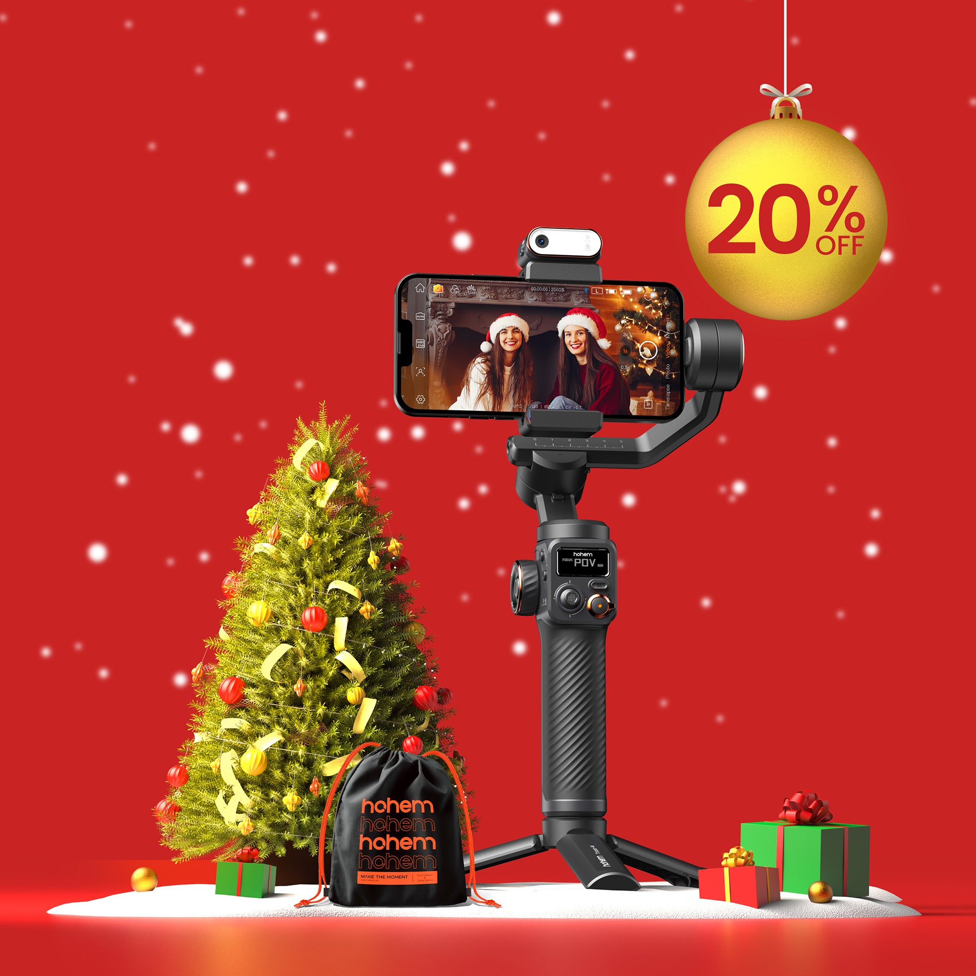 Hohem iSteady M6 Kit with AI Tracking Gimbal Magnetic Part