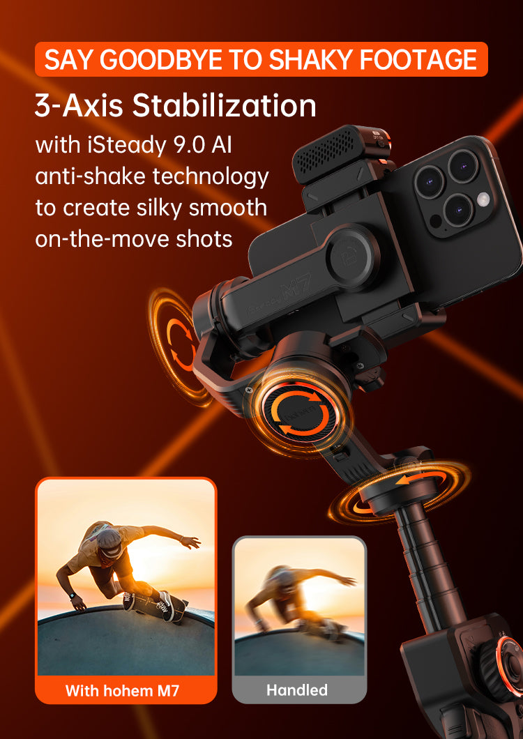 hohem isteady m7 ai anti shake