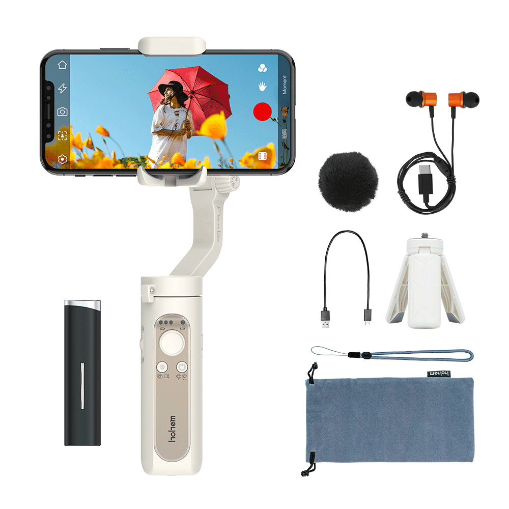 Hohem iSteady X Vlogger Kit | 3-Axis Smartphone Gimbal with Wireless Microphone store.hohem.com