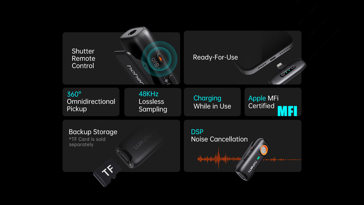 Hohem MIC-01 (1TX+1RX) Microphone for Android description image 2