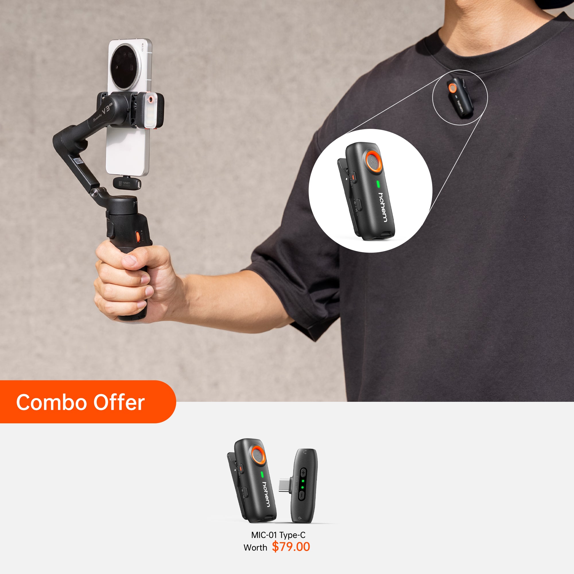 Hohem iSteady V3 Ultra | Advanced AI Phone Gimbal