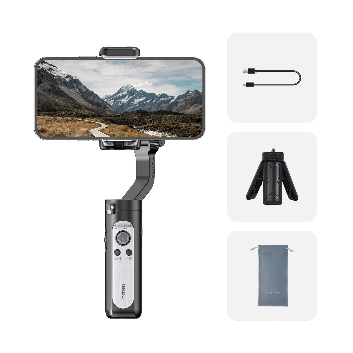 Hohem iSteady M6 3-Axis Smartphone Gimbal Stabilizer OLED Display For Vlog  U5A2