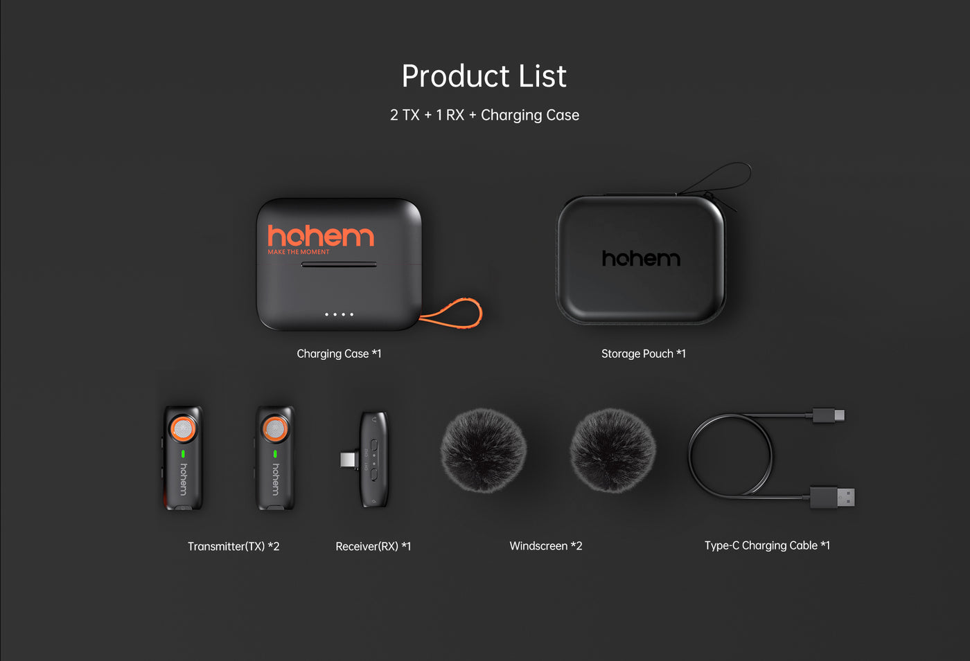 Hohem MIC-01 (1TX+1RX) Microphone for Android description image 8