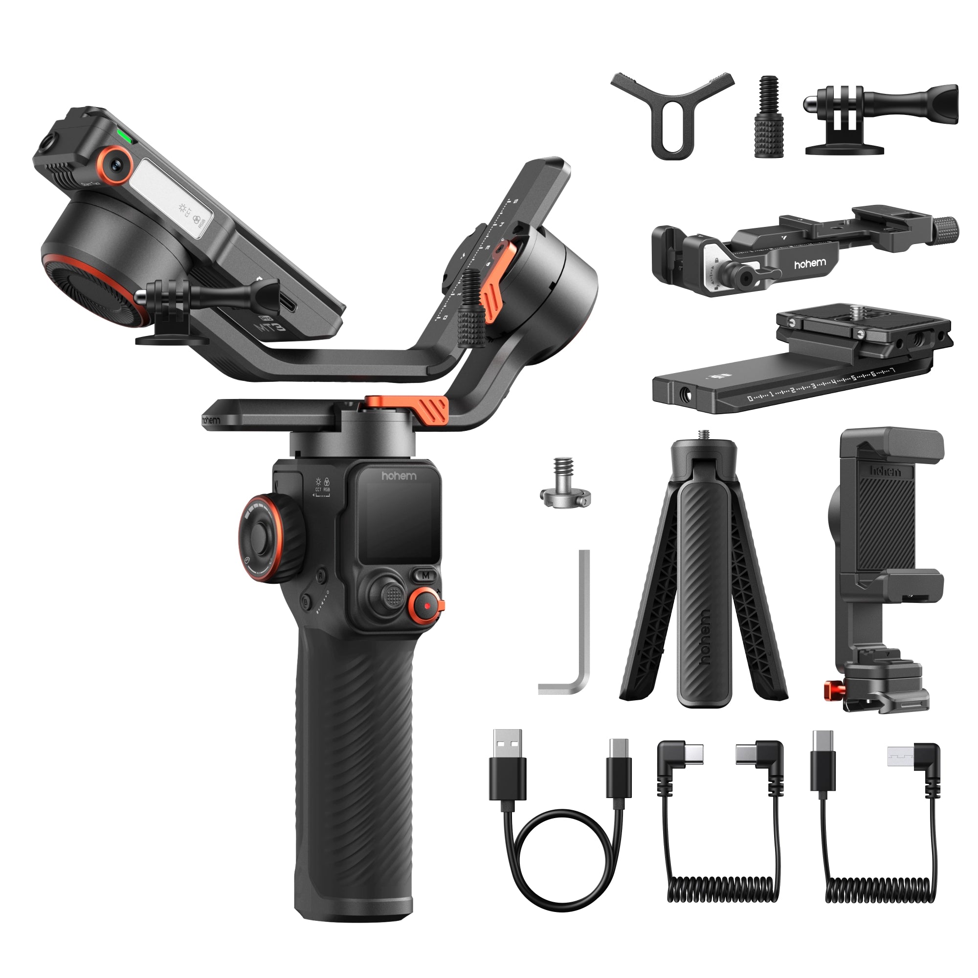 Hohem iSteady MT3 Pro Kit Estabilizador de cámara con cardán con IA