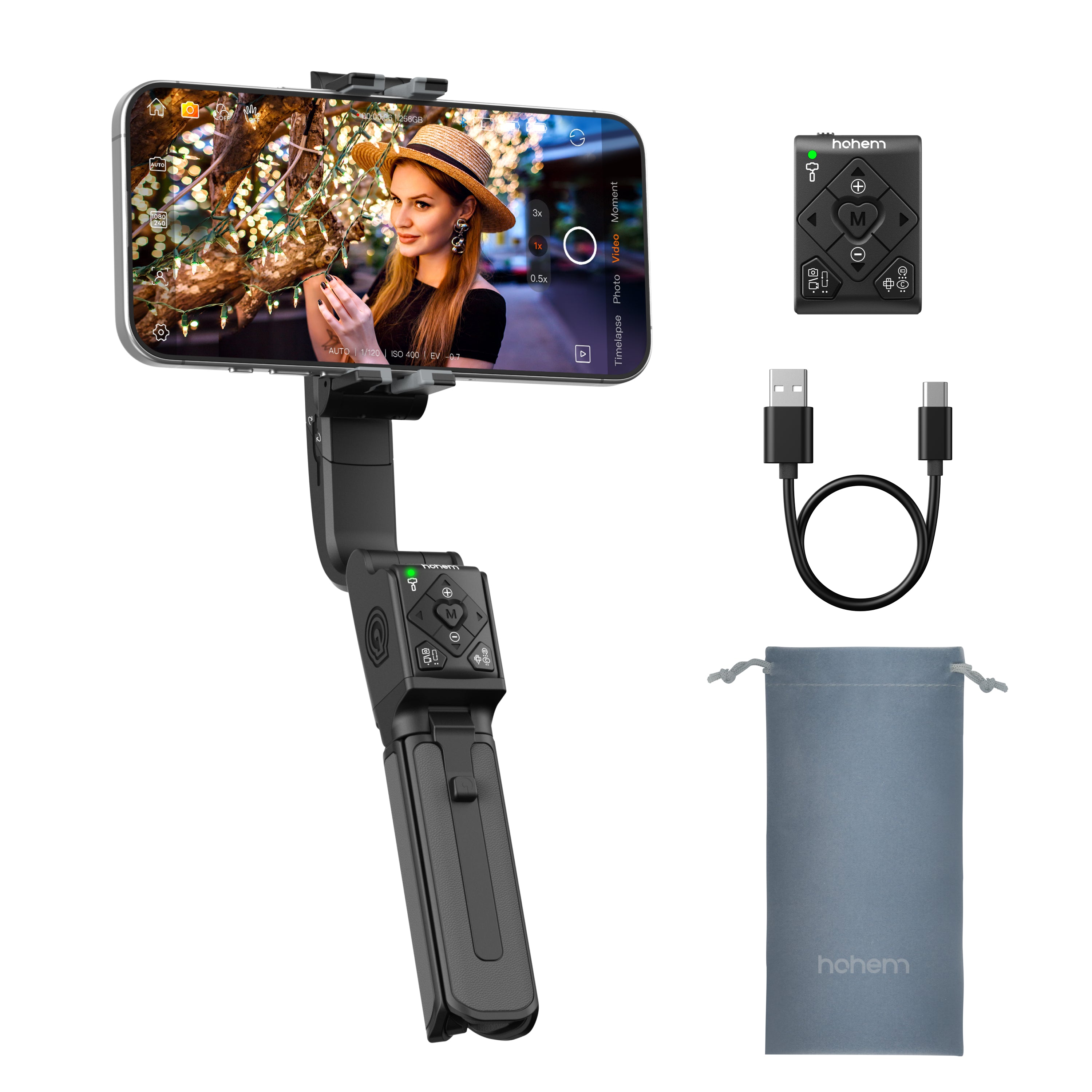 Hohem iSteady Q | Phone Selfie Stick Gimbal Stabilizer