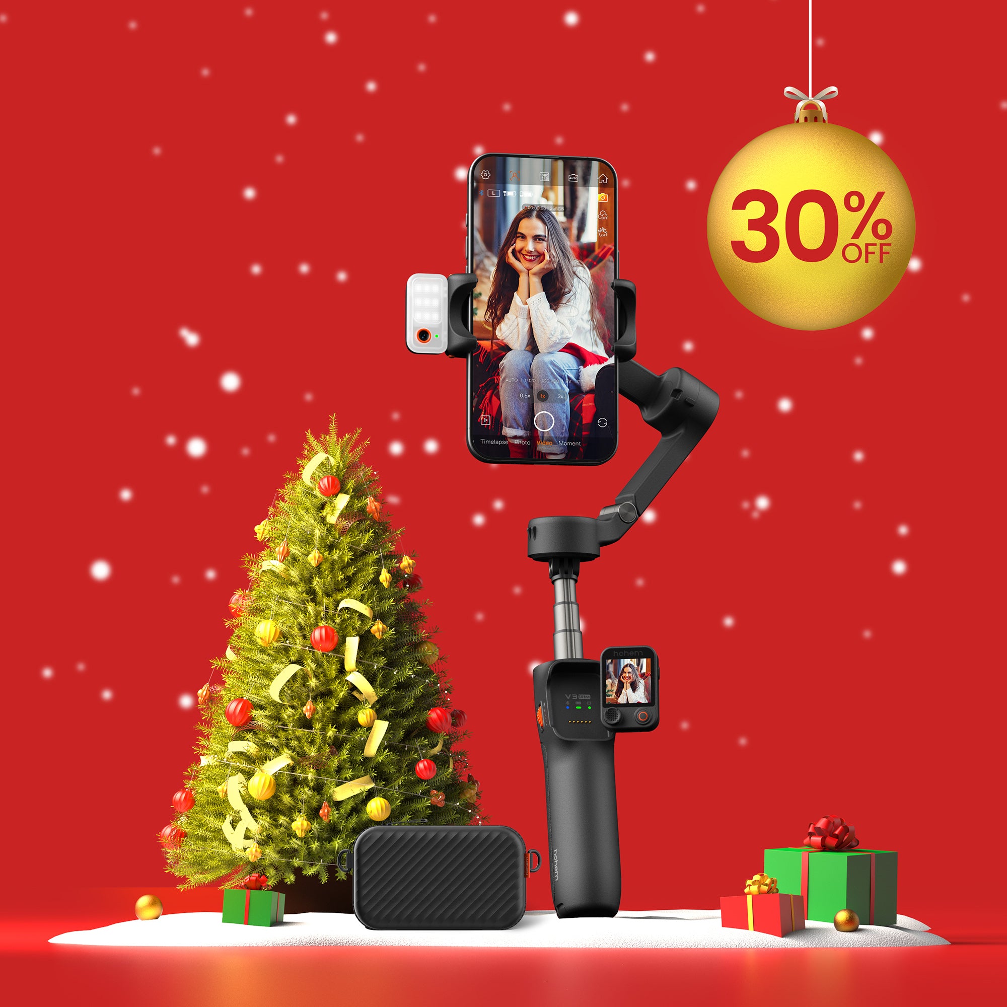 Hohem iSteady V3 Ultra | Advanced AI Phone Gimbal