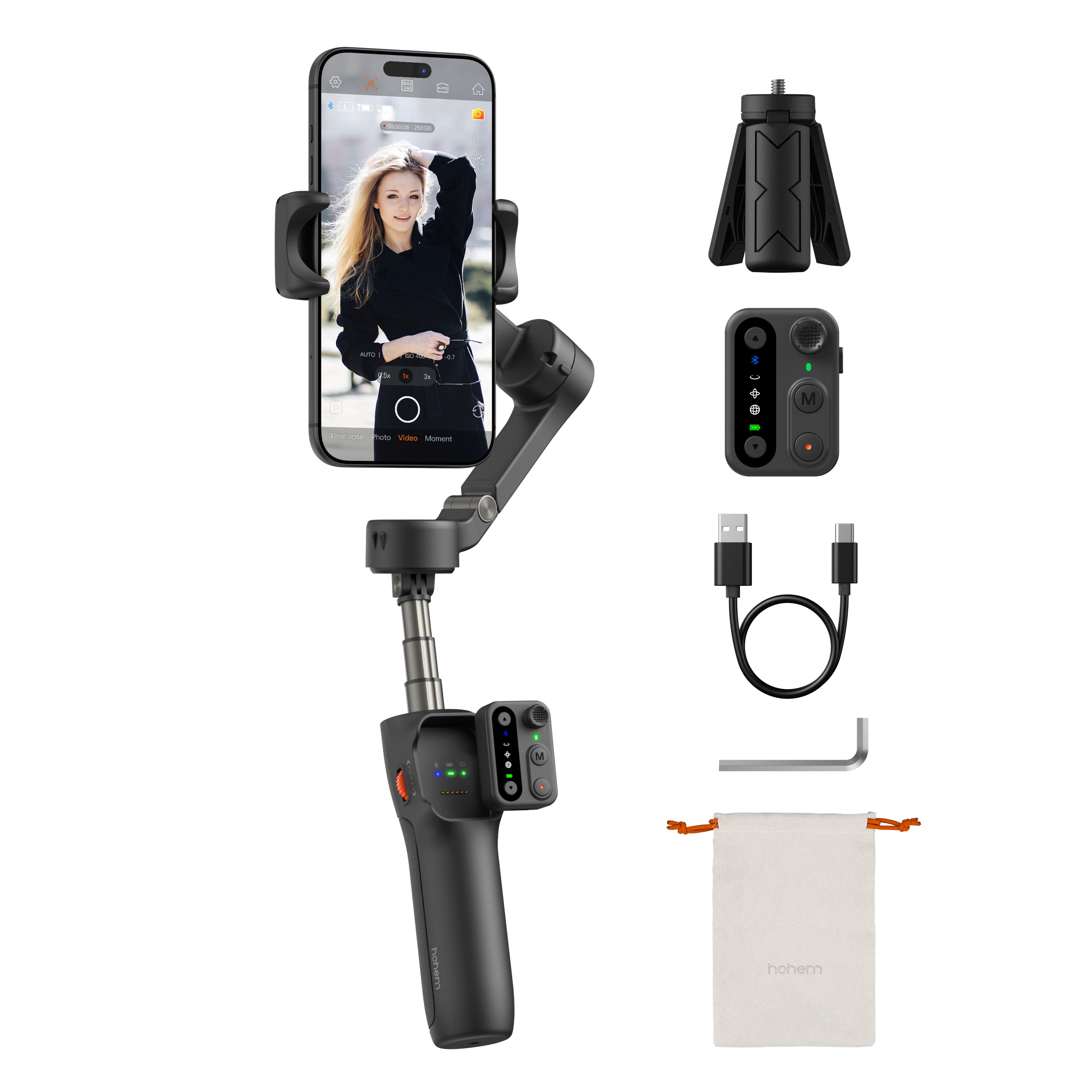 Hohem iSteady X3 Smartphone Stabilizer | Portable & Foldable