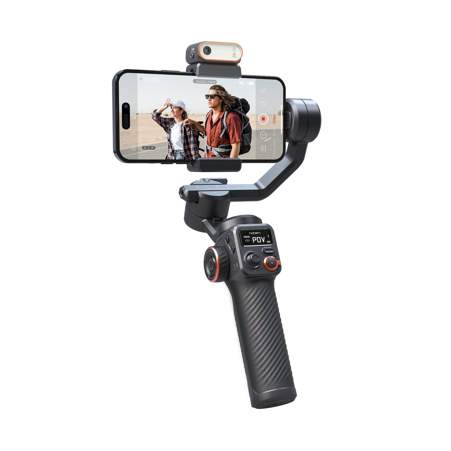 Hohem iSteady M6 Gimbal Stabilizer for Smartphone, 3-Axis Cell Phone Gimbal  Built-in OLED Display 400g Payload Reverse Charging Android and iPhone