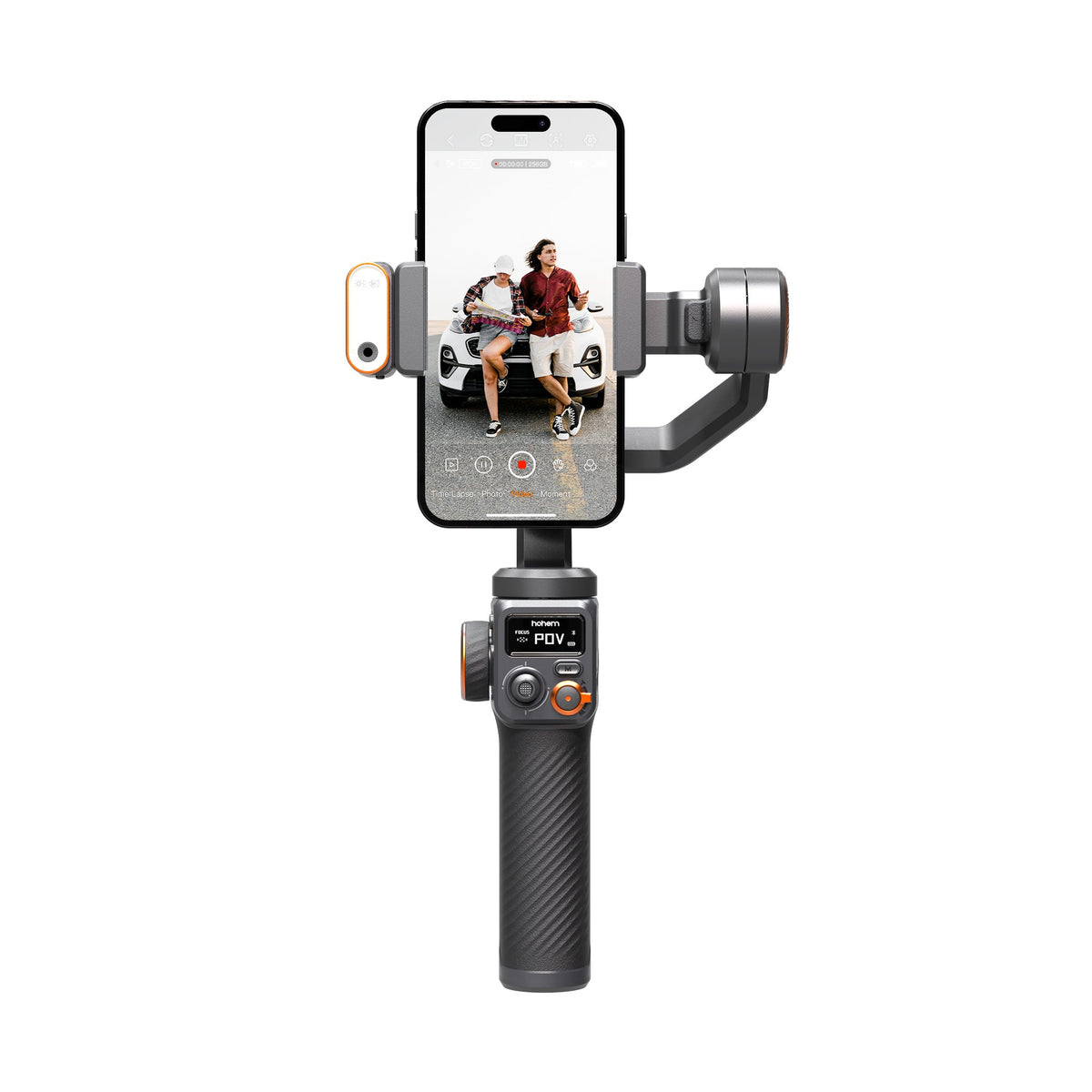 Stabilisateur Smartphone Hohem ISteady M6 - Gimbal 3 Axes Avec Suivi AI Et Lumière RGB - Pour Vlog Et YouTube