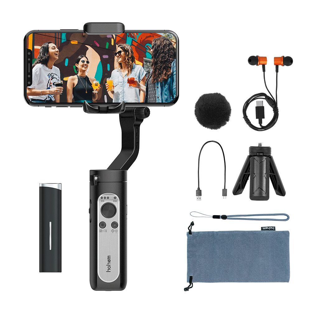 Hohem iSteady X Vlogger Kit | 3-Axis Smartphone Gimbal with Wireless Microphone  store.hohem.com
